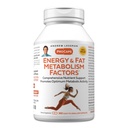 ANDREW LESSMAN Energie a tukového metabolizmu Faktory 360 Kapsule - Podporuje optimálne spaľovanie tukov a metabolizmus energie, s karnitín, Zelený čaj, Guarana, Ženšen, B-Complex. Kapsuly sa ľahko prehĺtajú