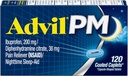 Advil PM Caplets 120 ea (balenie po 3)