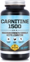 Karnitín 1500 - Acetyl L-karnitín 1500mg Maximálna sila Karnitín Doplnok - Podporuje energiu, pamäť, Zameranie a chudnutie Management - 120 Vegetariánske kapsule