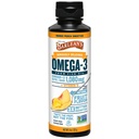 Barlean's Omega 3 Fish Oil Liquid Supplement with Vitamin D for Men and Women, Mango Peach, 1080mg EPA and DHA Mastné kyseliny, 8 oz