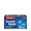 Tylenol Iba pre nočné spánkové pomôcky na spánok Kaplety, 25 mg difenhydramín HCl, nehabitová pomoc na spánok pre dospelých, 100 počítanie