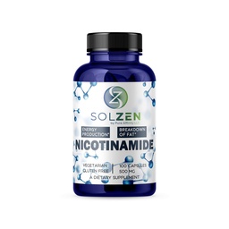 B3 Nikotínamid 500 mg účinný niacín bez Flushu. Energetický posilňovač, bunkový regenerátor, ktorý podporuje kognitívne decimáciu, anti-aging a pomáha zlomiť Carbs & Tuky (100 počet)