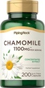 Piping Rock harmanček extraktu Kapsule 1100mg 200 tabletky 