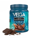 Vega Organic All-in-One Vegan Protein Powder, Čokoláda - Superfood Ingrediencie, Vitamíny pre imunitu, Keto Friendly, Pea Protein for Women & Men, 13.2 oz (Backaging May Vary)