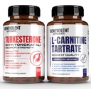 Turkesterone 8,000mg [najvyššia čistota] + Premium L-karnitín Tartrate Supplement - High Absorbtion Supplement with Tongkat Ali - Zvýšenie vytrvalosti, Lean Muscle Growth, Podpora Metabolizmus a prírodný Ener