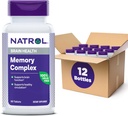 Natrol Memory Complex s Ginkgo Biloba 120 mg a B Vitamíny, Dietary Supplement for Brain Health and Memory Support, 60 Tablets, 30 Day Supply (Pack of 12)