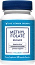 Vitamín Shoppe Metylfolát pre zdravie žien - prenatálna podpora a vývoj dieťaťa - 800 MCG (60 rastlinných kapsúl)
