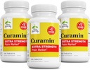 Terry prirodzene Curamin Extra sila - Curcumin & Boswellia pre zdravé cirkulačné podporu - Turmerica doplnok k podpore kĺby, svalového zdravia a výroby endorfínu - 120 tabliet (Pack of 3)