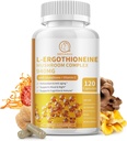 Hubový komplex Kapsule Doplnky, 9 v 1 s L-Ergotioneine, Glutatión, Lions Mane, Reishi, Cordyceps, Organické Huba extrakty pre Immune & Antioxidant podpora 120 gróf-Non GMO, Vegan