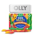 OLLY Kids Multivitamín Gummy, Celkové zdravie a imunitná podpora,* Vitamíny a minerály A, C, D, E, Bs a zinok, Deti Žuvacie doplnok, Kyslé ovocné Punch Ochutené, 70 alebo 35 Day Supply - 70 Počet