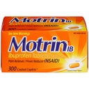Motrin Ib Ibuprofen Tablety Bolesť Horúčka Odolnosť: 300 Obalené kaplety