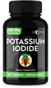 Kálium jódové tabletky - 1-Pack 130mg Servings Celkom 60 tabliet- Dr Emys jodid draselný tablety
