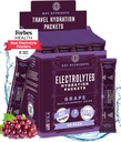 KĽÚČOVÉ NUTRIENTY Powder Packets - Fruity Grape 40 Pack Hydratačné Packet - Cestovanie Hydratácia Powder - Bez cukru, Bez kalórií, Gluten Free - Vyrobené v USA
