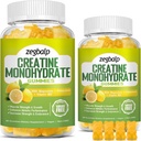 Bezcukrové monohydráty Kreatín Doplnok Gumičky pre mužov a ženy Monohydrát kreatinínu s horčíkom a vitamínom B12 Na svalovú silu a rast, zvýšenie energie, predpráce doplnok, 120 grófov