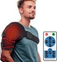 Sticro Rameno Vykurovanie Pad Massager pre úľavu od bolesti, Vibrácia Masáž Vyhrievané ramienka Podprsenky pre ľavé pravé mrazené rameno, Rotator putá zranenia, Artritída pre mužov Ženy - XL/XXL