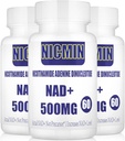 Lipozomálne NAD+ 500mg s TMG 300mg, Actual NAD+ Supplement (Not a Precursor) Efektívnejšie ako NMN, Nicotinamid Riboside Alternatíva pre bunkovú energiu, zdravé starnutie a svalové opravy 180 kapsúl