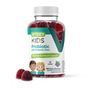 Viteey Probiotické Gummy pre deti Plus Prebiotiká Fiber - 2 miliardy CFU - Tráviace zdravie,Gut Health, Zápcha Relief for Kids Support - Vegan, Želatína zadarmo - Chewable Probiotic Berry Ochutené