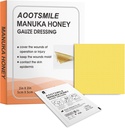 Manuka Honey Wound Care - medové rany obliekanie 2" x 2" Med Med Med Med Medové pásmo Starostlivosť o rany Menšie odreniny, Rezy, Lacerácie, Scald a Burns pre hojenie rany, 10 ks