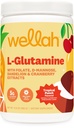 Wellah L-Glutamine prášok Tropical Punch (50 porcií) - 5g L-Glutamine na porciu, sladené s Stevia