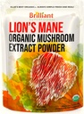 Ellie's Best Lions Mane Mushrom Extract Powder Supplement Organic 228 Servíry - Double Extracted for Highest Potency - Rozpúšťa sa v káve, čaji, šťave atď 8oz