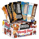 Anabar Protein Bar, Sampler Pack, Protein-Packed Candy Bar, Najlepšie ochutnávka proteínu na svete Bar, No Cukor Alkoholy, Vysoká Protein, Úžasne Delicious, 20 Grams of Protein (6 Bars, Original Variety)