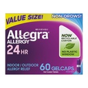 Allegra Adult 24-hodinová alergická úľava Gelcaps, non-drowsy Indoor and Outdoor Alergy Medicine, 180 mg Fexofenadín HCI Antihistaminika Pill, 60-Count
