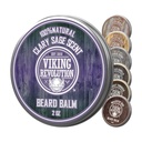 Viking Revolution Clary Sage Brada Balm - Brada maslo s arganovým olejom, bradový zmäkčovač pre mužov s jojobovým olejom - bradový zvlhčovač pre mužov s včelím voskom - bradový vosk pre mužov (2oz, 1 balenie)