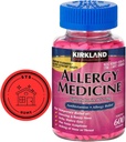 KirkIand Podpis alergie Medicína Difenhydramín HCI 25 Mg, 600 Minitabs + STS Sticker.
