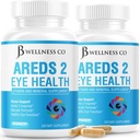 JB wellness AREDS 2 Očné vitamíny a minerály doplnok, Obsahuje luteín, vitamín C, Zeaxantín, Zinok a vitamín Posilnenie zraku doplnok - 120 Počet