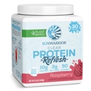 Sunwarrior Clear Protein Powder Plant-Based Water Mix, Vegan a osviežujúci proteín a hydratácia Supplement 10g Per Serving Malinová Ochutená 420g Tub 30 Servis