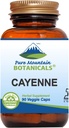 Pure Mountain Botanicals Cayenne korenie Kapsule - 90 Kosher Vegan Caps s 500mg organické Cayenne korenie s kapsaicínom