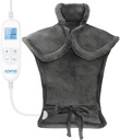 RENPHO Elektrický Kúrenie Pad pre úľavu od bolesti chrbta, Narodeniny Vianočné darčeky pre ženy Muži Mama otec staršie, FSA Oprávnené položky Len zoznam, Veľký tepelný Pad pre krku plece, 24"x33," ETL Certified, Gray