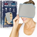 Arctic Flex Migréna Bolesť hlavy Relief Ice Head Wrap - Bolesť hlavy Ice Pack Cap - Flexibilný studený a horúci gél klobúčik očné masky pre zranenia krku, ramienka napätie bolesť - mrazenie, tepelná terapia - Kid, Muži, Ženy