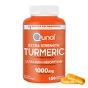 Qunol Turmeric Curcumin Supplement, 1000 mg s Ultra vysokou absorpciou, pre Joint Support, Extra Strength Kapsule, 150 Gróf