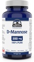 Summit Doplnky - D-Mannose Kapsule 500 mg, 120 Veggie Caps - Podpora močových ciest zdravie - Zdroj sacharidov na podporu výroby energie - Atletická podpora doplnok