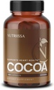 Nutrissa Kakaové kapsule 2000 mg - Advanced Heart Health, Nitric Oxide & Circulation Support - 500mg Cocoa Flavanols per Serving - EPEB Certified for Phytogenity & Potency - Vegan, 120 Capsules, 40 Servings
