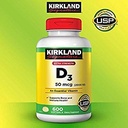 Kirkland Podpis Očakávajte viac Extra sila D3 50 mcg, 600 Softgels