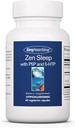 Alergy Research Group Zen Sleep - GABA L-Theanine Sleep Supplement pre dospelých s P5P, 5-HTP a vitamín B6, prírodná pomoc pre pokojné, pokojné REM - 60 Vegetariánske kapsule
