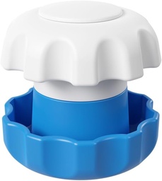 EZY DOSE Pill Crusher a Grinder pre vitamíny, Tablety s úložným kompartmentom, Deti, Domáce zvieratá, Starší, Bez námahy rozdrví lieky do jemného prášku, ľahko použiteľný dizajn, modrá, BPA zadarmo
