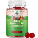 Žuvacie vitamín D Gumies pre deti - Delicious vitamín D 1000 IU na obsluhu - Batoľatá Imunitná podpora Gummy - Bobule Ochutené doplnok pre kosť zdravie a svalov - Želatína zadarmo - 60 Žuvačky
