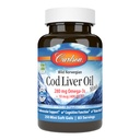 Carlson - Cod Liver Oil Minis, 280 mg Omega-3s + Vitamíny A a D3, Srdcová podpora a kognitívna funkcia, Vision Health, 250 Mini mäkké gély