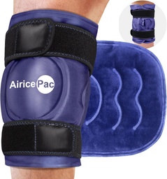 XXL Ice Pack obopnutie kolena po operácii, opakovane použiteľný gél veľký ľad balenie pre zranenia, bolesť úľava, opuch, športové zranenia, 1 balenie modrá