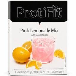 ProtiFit - vysoko Bielkoviny Ochutený prášok nápoj Mix, 15g Proteín, Nízke kalórie, bez cukru, Ideálny proteín Kompatibilný, 7 podáva na box (Pink Lemonade)