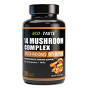 14 Huby Supplement 120 Kapsule - Immune System Booster & Nootropic Brain Supplement 