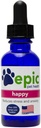 Happy - All Natural Liquid Spray Supplement - Jednoduché oddelenie Úzkosť, pomáha s Vet návštev, Cestovanie,grooming, strata priateľa (Dropper 1 oz)