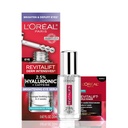L'Oreal Paris Revitalift Hyaluronic Acid + Kofeín Hydratačné očné sérum pre tmavé kruhy, Fragrance Free .67 fl. oz + Moisturizer Vzorka
