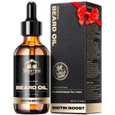 Prebúdzajúci sa lesný medvedí olej - 60ml Vanilla Biotin Beardový olej pre mužov Hrubší medvedík s vitamínom E, rozmarín, fúzy olej pre čiernych mužov, zjemňuje a posilňuje medvedí olej