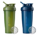 BlenderBottle Classic Shaker fľaša ideálna pre proteínové Shake a pre cvičenie, 28-Ounce (2 balenia), Moss a námorníctvo