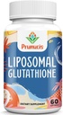 2400MG Lipozomálne glutatión, s vitamínom C, mliekom a kyselinou alfa-lipoovou, master antioxidanty, čisté znížené L-glutatión - imunitný systém, bunková oprava, energia, vysoká absorpcia, 60 softgelov