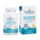 Nordic Naturals Ultimate Omega-D3, Citrónová príchuť - 60 mäkkých gélov - 1280 mg Omega-3 + 1000 IU vitamín D3 - EPA & DHA - podporuje mozog, srdce a imunitné zdravie - 30 porcií